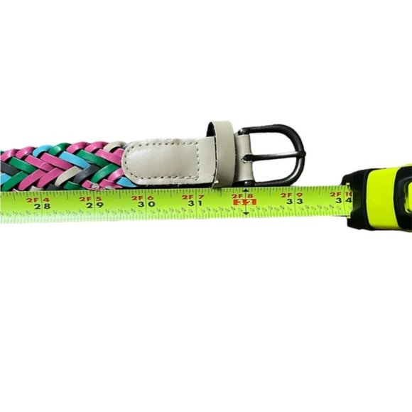 Gently Used Gap Girls Colorful Braided Leather Belt (size 10) - Picture 4 of 6